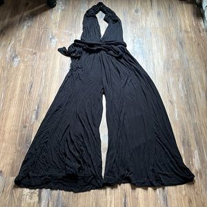 Free People Black Lowell Jumpsuit